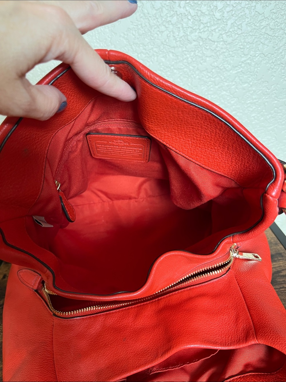 Coach Madison Phoebe Pebbled Leather Shoulder Bag - Picture 7 of 16